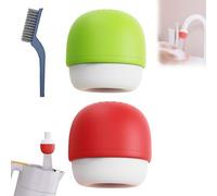 3PCS Newbeew 6-Layer Deep Purification Faucet Filter, Mushroom-Head Faucet Filter, Multi-Layer Deep Purification Faucets Water Filters, Water Purifier Replacements for Home Bathroom (A+B)