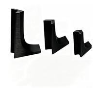 3PCS Orificio Guía de perforación Rieles V-Groove Square Posicionamiento Herramienta Plantilla redonda para madera Metal Preciso DIY (negro)