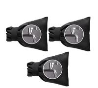 3PCS Outdoor Faucet Cover Winter Freeze Protection Insulated Tap Sleeve Waterproof Anti Crack Spigot Bag for Garden Plumbing(Black)
