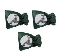 3PCS Outdoor Faucet Cover Winter Freeze Protection Insulated Tap Sleeve Waterproof Anti Crack Spigot Bag for Garden Plumbing(Green)