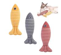 3pcs Pet Toys Peces Juguetes en Forma de Pez Suministros para Mascotas Juguetes de Hierba Gato Juguete Interior Juguete para Gatos Juguetes para Mascotas Mascotas Mascotas Accesorios para Mascotas