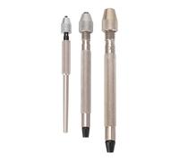 3pcs Pin Vise Hand Drill Bit Bit Bit Bits Versátil de aleación de aluminio Kit de herramientas de reparación de relojes sin deslizamiento para el modelo de manejo de joyas