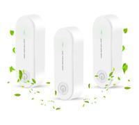 3Pcs Plug-in Air Purifier, Portable Air Purifier, Ion Generator Air Purifier Suitable for Pet Bedroom White US Plug