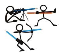 3pcs Portalápices de escritorio con forma de muñeca T13, caja para guardar bolígrafos, portalápices impreso en 3D, regalo sorpresa, adorno divertido, ideal para el hogar, la oficina y la escuela