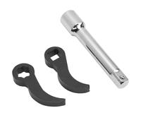 3Pcs Pry Bar Wrench Adapter Set,Crowbar Adapter Head Tools,Square and Star Pry Bar 1/2in Drive Wrench Adaptor Head Set