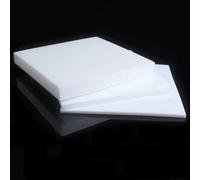 3Pcs PTFE Plastic Sheets, 100mm x 100mm, Non-Stick & Electrical Insulation for Gaskets and DIY Crafts(1.5mm)