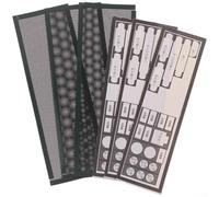 3PCS PVC Staubfilter für PC-Gehäuse I/O Blende DIY Staubschutzgitter Mesh Grill Computerkühler Fan Abdeckung 17x5cm