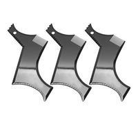 3Pcs Regla de Barba Plantilla de Afeitado para Hombre Herramientas de Peinado de Barba Bigote Shaper Guía Recortadora de Cabello Plantilla