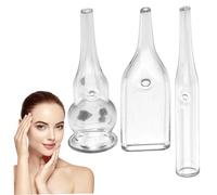3pcs Remover Blackhead Vacuum 3 Diferente biberón en forma de botella Vacuos Blackhead Transparente Cleaner de poro de succión facial para el hogar, salón de belleza..
