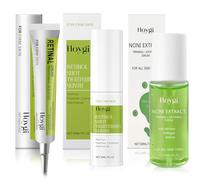 3Pcs Retinal Shot Tightening Booster,15ml Serum Retinol Facial + 30ml Anti-Age Retinol Boost Cremas + Noni Energy Ampolla de 30 ml,Hidratante y Calmante,Repara y Reafirma,para una Piel Más Joven
