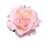 3pcs Rose Flower Hairpin Summer Beach Headdress Flowers Hair Clips Bridal Barrette For Wedding(Light pink)