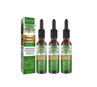 3PCS Rose Mary Oil for Hair Growth & Skin Care, Nourishment Scalp, Stimulates Hair Growth, Improves Blood Circulation 30ml