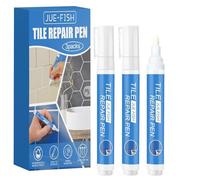 3pcs Rotuladores para Juntas de Azulejos,Kit Reparación de Juntas,Rotulador Blanqueador para Juntas de Azulejos,Fácil Aplicación para Baño, Cocina y Pavimentos