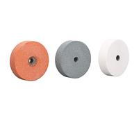 3Pcs Rueda Abrasiva de Banco, Disco de Carburo de Silicio Rueda Abrasiva de Pedestal para Metal Cerámica Madera 75 x 10 x 20mm