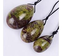 3pcs / set 100% natural Jade Yoni huevo Kegel ejercicio, 3 huevos