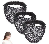 3PCS Set Boho-Chic Crystal & Pearl Embellished Wide Headbands, Elegant Floral Beaded Wide Headbands for Women, for Women Fashion Vacations & Daily Styling (3Pcs-C)