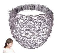 3PCS Set Boho-Chic Crystal & Pearl Embellished Wide Headbands, Elegant Floral Beaded Wide Headbands for Women, for Women Fashion Vacations & Daily Styling (Gray)