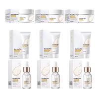 3pcs/set Crema De Arroz Para Blanquear La Piel, Crema De Arroz Para La Piel De Cara Y Cerrar Los Poros Quitar Manchas, White Rice Serum for Face, Deep Moisturizing Nourish Facial Serum (3set)