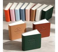 3Pcs/set Mini Bean Notebook PU Leather Cover Pocket Blank Drawing Notebook Student Gift (#04-3Pcs)