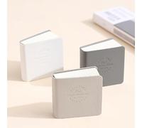 3Pcs/set Mini Bean Notebook PU Leather Cover Pocket Blank Drawing Notebook Student Gift (Minimalist color)
