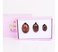 3pcs / set natural caoba jade yoni egg women kegel exercise, 3 huevos con caja