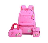 3pcs/set Printing School Bags Backpacks Schoolbag Fashion Kids Lovely Backpack for Children Girls School Bag Student Mochila Sac 3 Pink