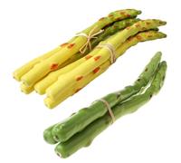 3pcs/set simulacion artificial modelo de espárragos falsos hortalizas adorno SHO fruta para decoración de vida y realista y juguete decoración de juegos
