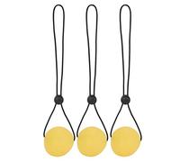 3pcs Silicona Hand Grip Ball Bolas de ejercicio de mano Fitness Hand Finger Strength Stretch Training Ball(Amarillo 15 grados)