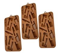 3pcs silicona moldes de chocolate de halloween formas y casas