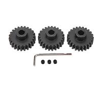 3pcs Steel M1.5 Pinion Gear Set for 1/5 1/8 1/10 RC Car | 8mm Motor Pinion Gear with M5 Set Screw & Hex Key | Sturdy Replacement Gear for RC Cars/Trucks/Buggies (23T)
