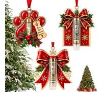 3PCS Surprise Red Envelope Christmas Tree Ornament,Money Holder (#2) | Christmas Cash Gift Butterfly Ornamen, Christmas Money Ornament Collection,Turn Cash Gifts Into Magical Memories