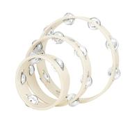 3pcs Tambourinas Para Niños Anillos Pandereta Pandería A Mano Instrumento Musical Percusión Metal Para Juegos KTV Party Games Partitura Para Niños Instrumentos Orffs Expresión Musical