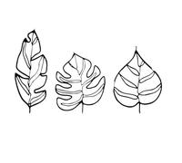 3pcs, Three Leaves Wall Decoration, Hanging Art, Room Decor, Home, Holiday, Festivals Sence(Y3147-01)