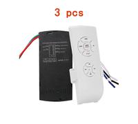 (3pcs) Timing Transmitter Receiver Smart Universal Ceiling Fan Light Remote Controller Kit Distance Remote Switch Speed Control Parts