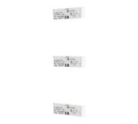 3PCS Tira LED Frigorífico para bosch para siemens Repuesto 10024820 628627 para interior Blanca 54.5x18.5mm