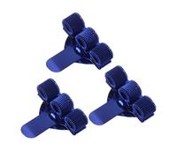 3Pcs Triple Hole Metal Pen Holder With Pocket Clip Metal Pencil Holder Pouches Adjustable Spring Rings For Doctor Nurse Folder Pen Clip
