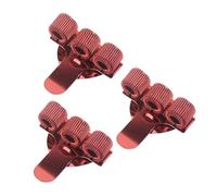 3Pcs Triple Hole Metal Pen Holder With Pocket Clip Metal Pencil Holder Pouches Adjustable Spring Rings For Doctor Nurse Folder Pen Clip