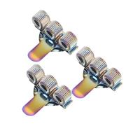 3Pcs Triple Hole Metal Pen Holder With Pocket Clip Metal Pencil Holder Pouches Adjustable Spring Rings For Doctor Nurse Folder Pen Clip