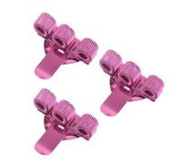 3Pcs Triple Hole Metal Pen Holder With Pocket Clip Metal Pencil Holder Pouches Adjustable Spring Rings For Doctor Nurse Folder Pen Clip
