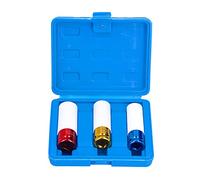 3pcs Tuerca de tuercas de tuerca de 1/2 pulgada Impacto metálico de la pared delgada de la pared profunda del kit de la rueda del disco profundo