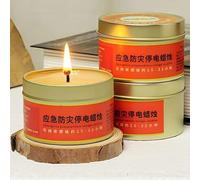 3PCS Velas De Larga Duración Supervivencia Emergencia 25-32 Horas, Portátil Velas De Cera De Soja Para Cortes De Energía - 80g/box