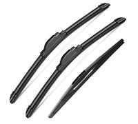 3Pcs Windshield Wiper Blades for Jeep Wrangler 2018 2019 2020 2021 2022 2023, Original Equipment Automotive Replacement Windshield Wiper Blades for My Car-16"/16"/12" (Pack of 3) J- HOOK