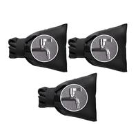 3PCS Winter Outdoor Faucet Cover Freeze Protection Insulated Tap Sleeve Waterproof Anti Crack Pipe Spigot Bag Universal Use(Black)