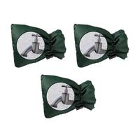 3PCS Winter Outdoor Faucet Cover Freeze Protection Insulated Tap Sleeve Waterproof Anti Crack Pipe Spigot Bag Universal Use(Green)