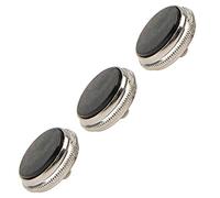 3Pcs Yootones Válvula Trompeta Botones de dedo Instrumentos musicales Accesorios para Trompeta Botón de dedo Instrumentos Musicales Piezas de repuesto (negro)