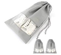 3pcs Zapatos de Tela No Tejidos Bolsa de Almacenamiento a Prueba Zapato Viaje para Almacenamiento Doméstico Portátil Lar Bagshoes Bagshoes (#2)