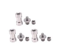 3piezas 1/4 Pulgada 3/8 Tornillos de Trípode A Base Lampara Adaptador Soporte Cámara Paraguas