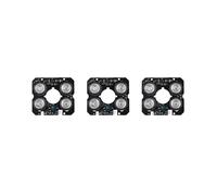 3piezas 4 Array IR LED Luz de Punto 4X IR LED Panel Infrarrojo para Vision Nocturna de Camara CCTV (52mm Diametro)