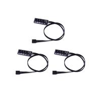 3piezas 40Cm 1 una 5 4-Pin TX4 PWM Fan CPU HUB Splitter PC Case Chasis Cooler Extension Cable Adapter Controller