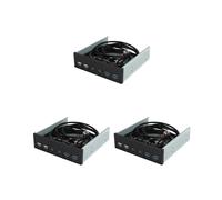 3piezas 5,25 Pulgadas Caja de la Pc de Escritorio Panel Frontal Interno USB Concentrador 2 Puertos USB 3.0 y 2 Puertos USB 2.0 con Hd Audio Puerto 20